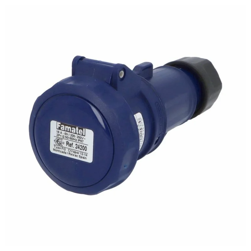 Famatel Socket adjustable 2P+E 16A 230V IP67 - Famatel SpeedPRO FR24200