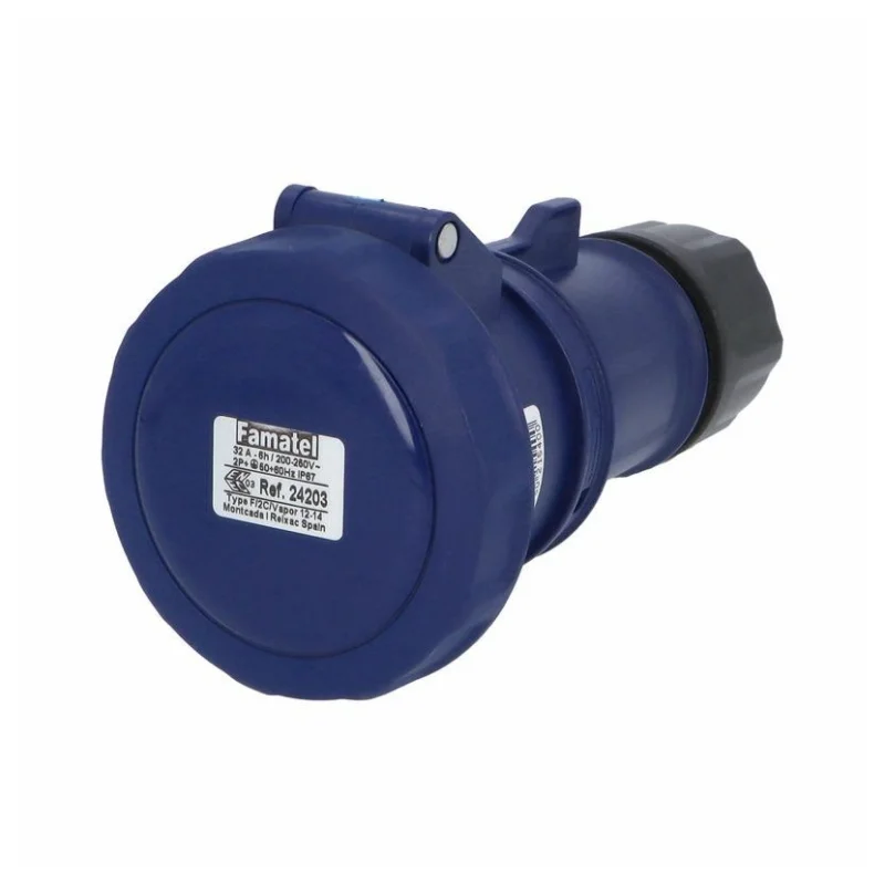 Famatel Adjustable socket 2P+E 32A 230V IP67 - Famatel SpeedPRO FR24203
