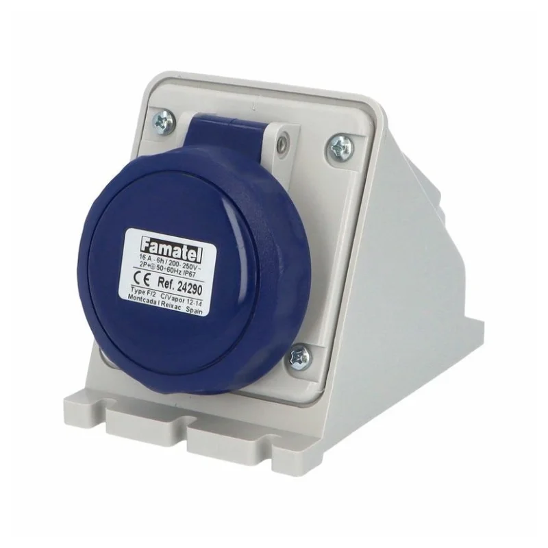 Famatel Контакт открит монтаж 2P+E 16A 230V IP67 - Famatel SpeedPRO FR24290