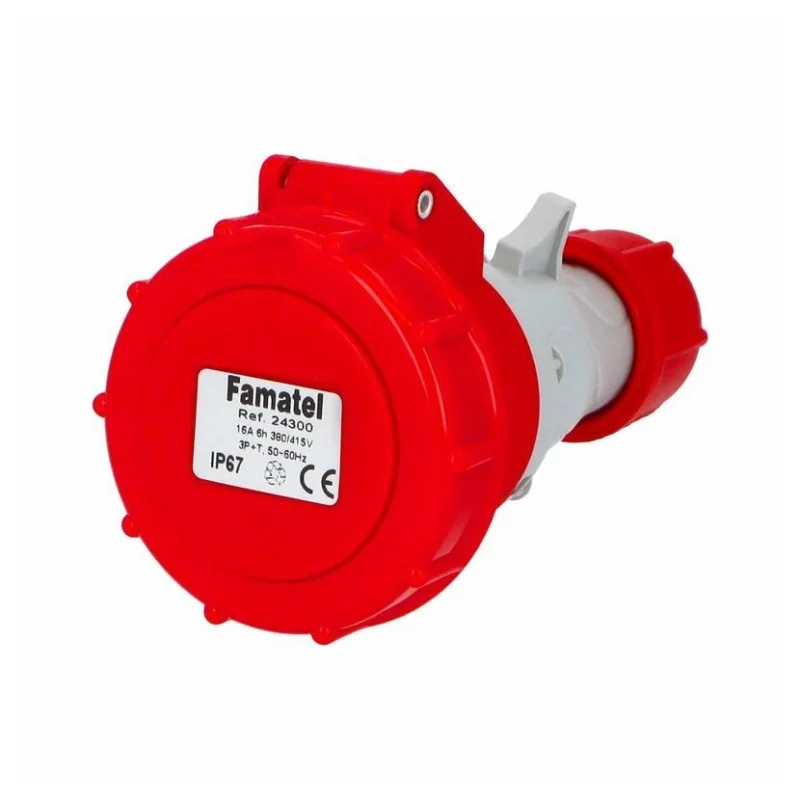 Famatel Adjustable socket 3P+E 16A 400V IP67 - Famatel SpeedPRO FR24300
