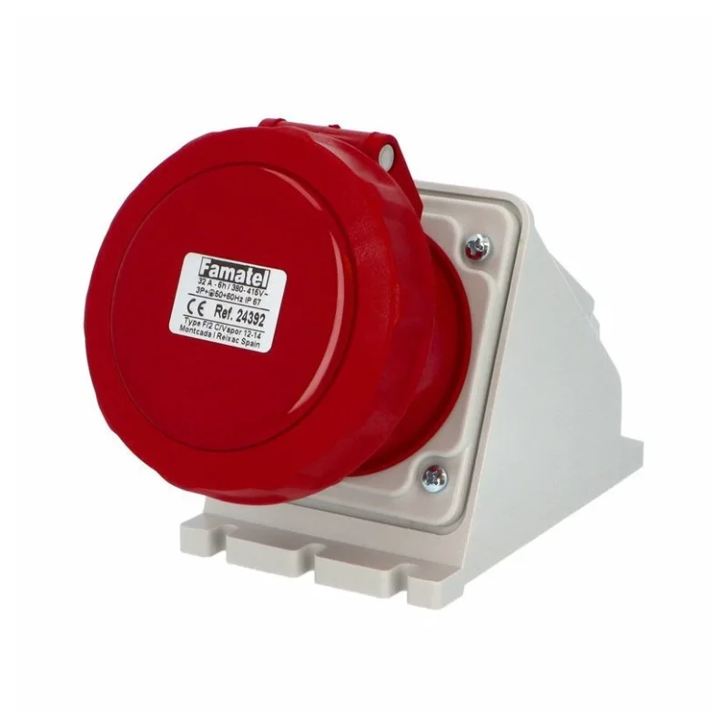 Famatel Socket surface mounting 3P+E 32A 400V IP67 - Famatel SpeedPRO FR24392