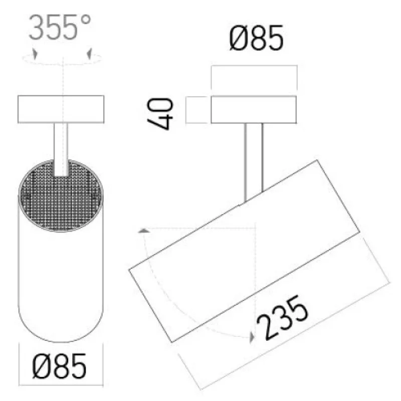 Xfocus Surface FS20WWSWH – Arelux LED спот в бял, 1X32W, 3000K, IP20