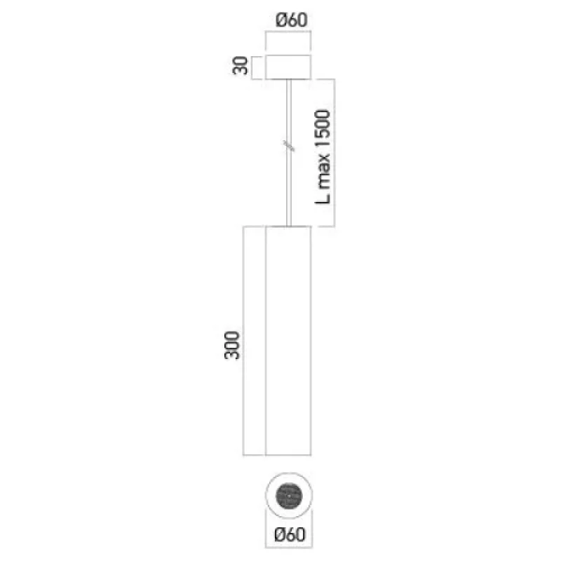 Xfocus Pendant FS30WWSWH10W3000K – Arelux LED pendant in white, 1X10W, 3000K, IP20