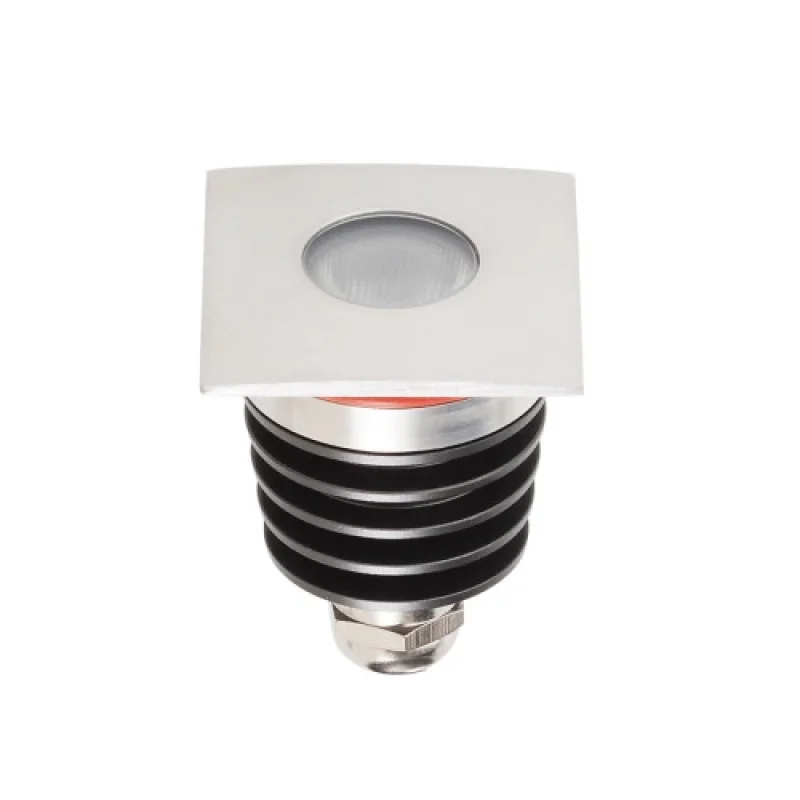 In-Ground Lights Xground Dc GD14WW45 – Arelux LED downlight for recessed mounting in ground in stainless steel, 1X3W, 3000K