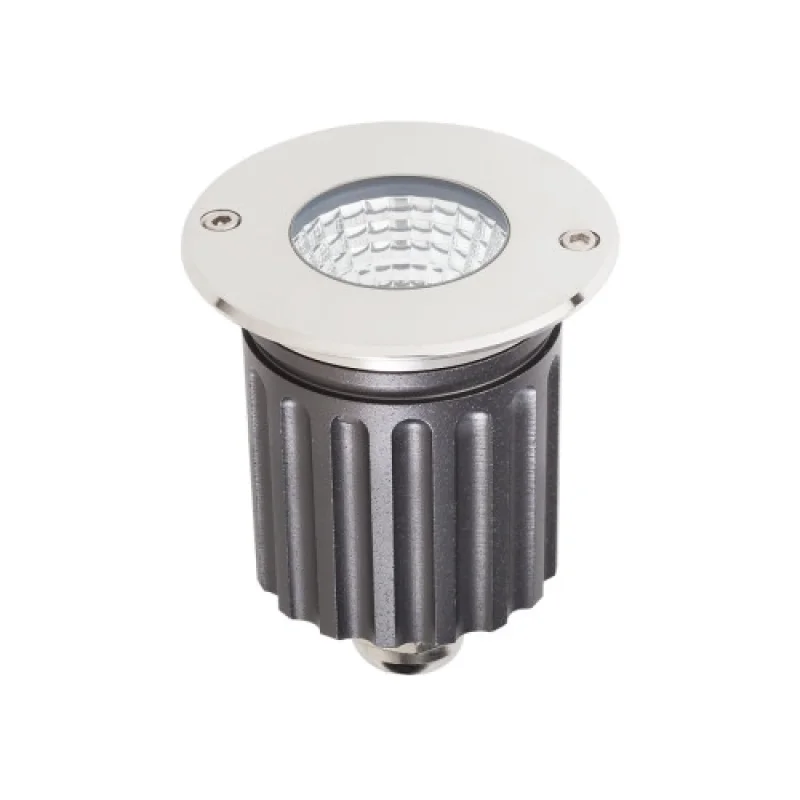 Наземна лампи Xground Dc GD15NW36 – Arelux LED луна за вграждане в земя в неръждаема стомана, 1X6W, 4000K