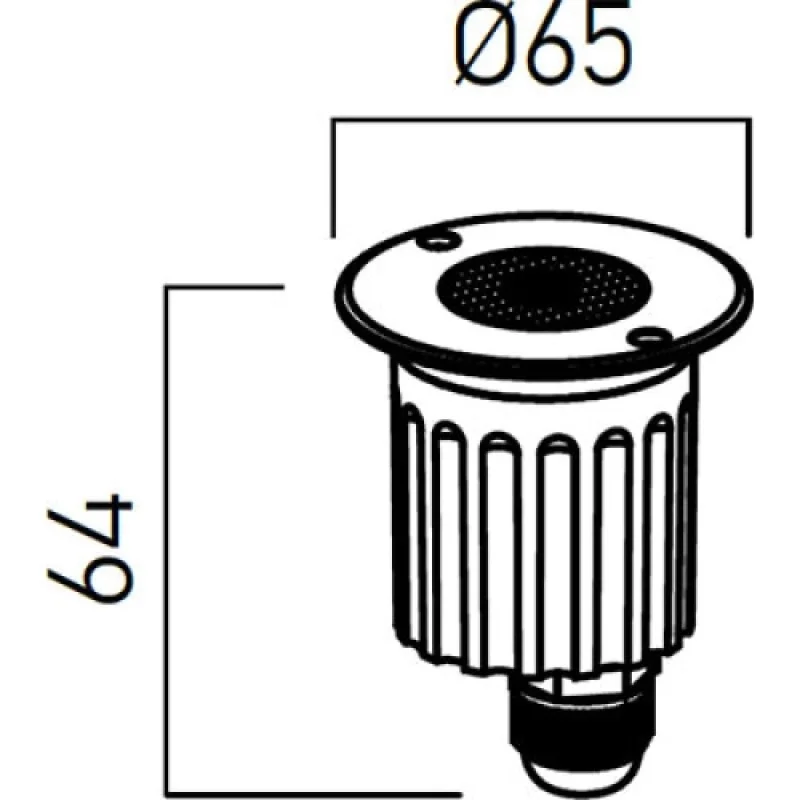 Xground Dc GD15UWW36 – Arelux LED луна за вграждане в земя в неръждаема стомана, 1X6W, 2700K