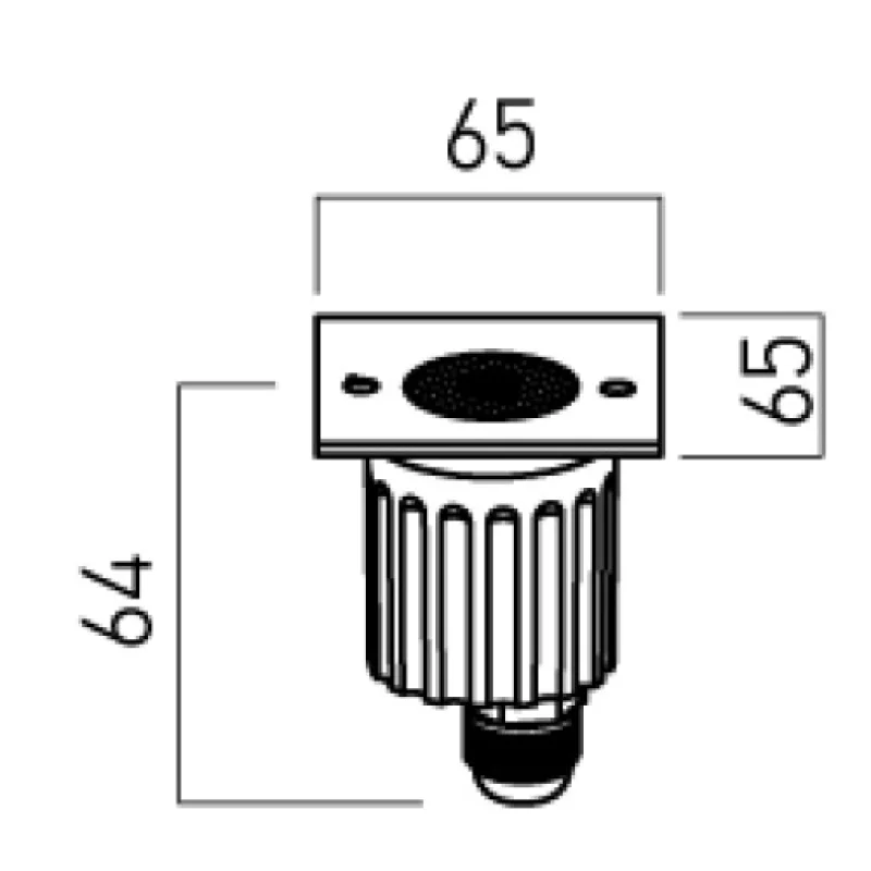 Xground Dc GD16WW36 – Arelux LED downlight for recessed mounting in ground in stainless steel, 1X6W, 3000K