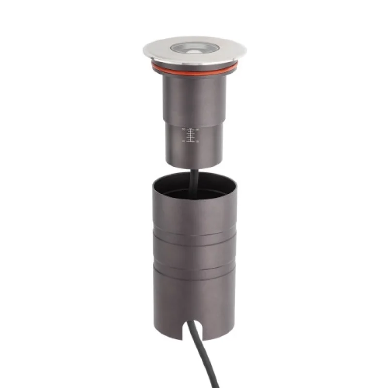 In-Ground Lights Xground Dc GD23NW15-50 – Arelux LED downlight for recessed mounting in ground in stainless steel, 1X8W, 4000K