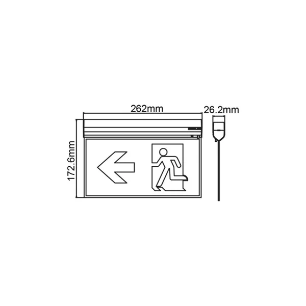 Emergency Lighting GEA0460RL – ACA emergency luminaire, 6000K, 230V AC, IP20