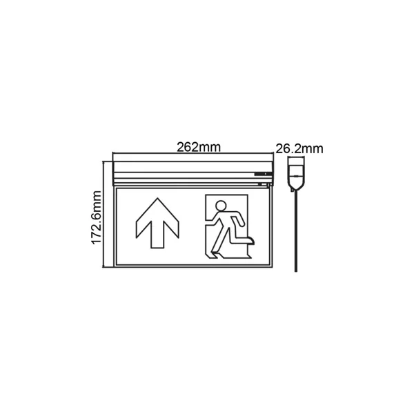 Emergency Lighting GEA0460U – ACA emergency luminaire, 6000K, 230V AC, IP20