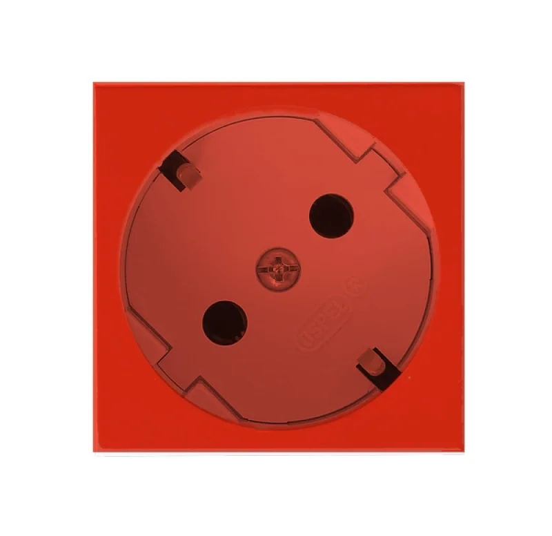 OSPEL Контакт шуко 2P+E 45° 2М Червен - OSPEL OSPEL 45 GK-1S/22