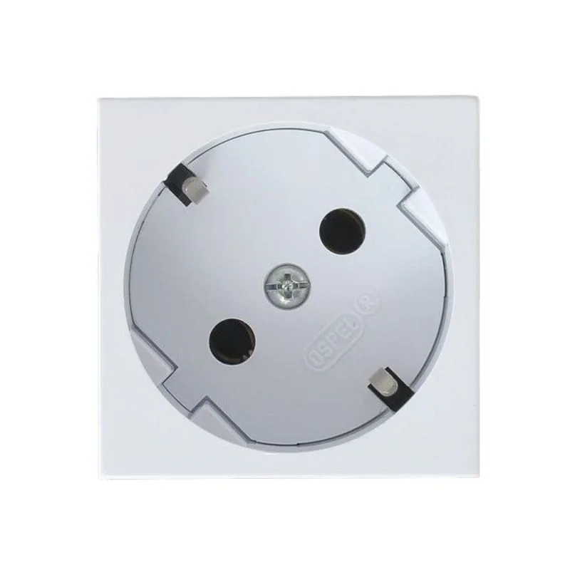 OSPEL Контакт шуко 2P+E 45° 2М Бял - OSPEL OSPEL 45 GK-1S/46
