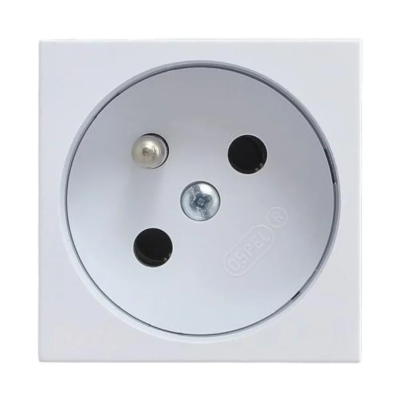 OSPEL Socket French standard 2P+E 45° 2M White - OSPEL OSPEL 45 GK-1Z/46