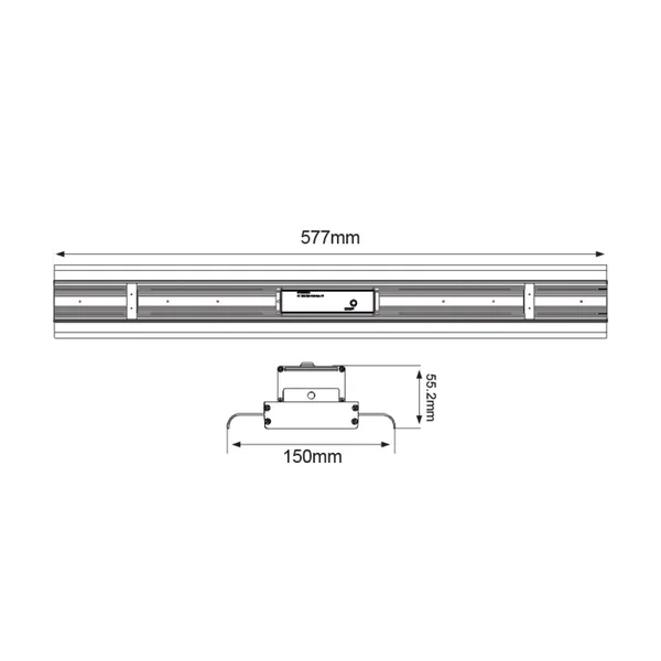 Пендели GRAMUS10050N – ACA драйвер, 100 W, 5000K, 230V AC, IP54, черен