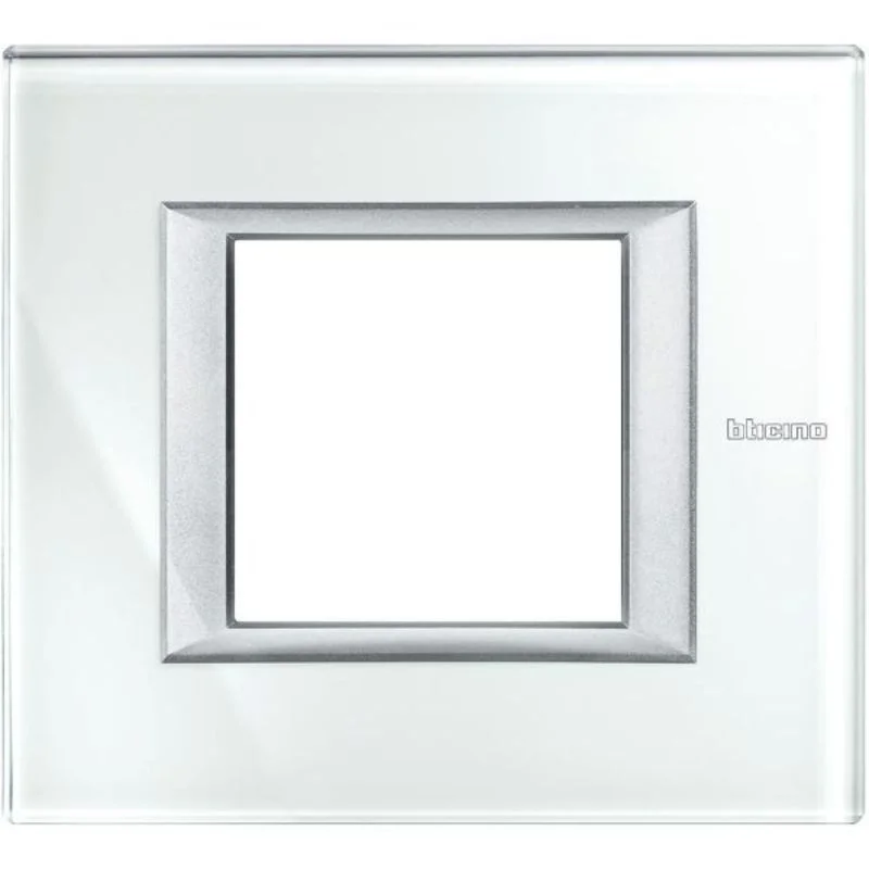 bticino Frame 2M Rectangular Whice (VSW) - bticino Axolute HA4802VSW