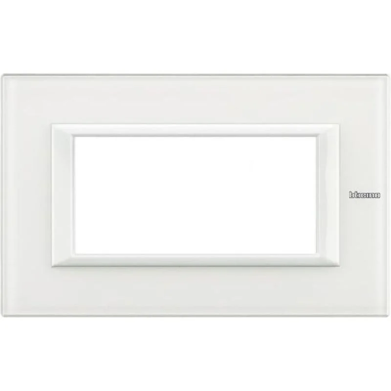 bticino Рамка 4М Rectangular White glass (VBB) - bticino Axolute HA4804VBB