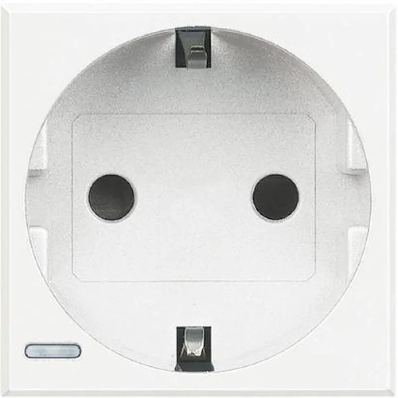 bticino Schuko socket 2P+E 2M White - bticino Axolute HD4141