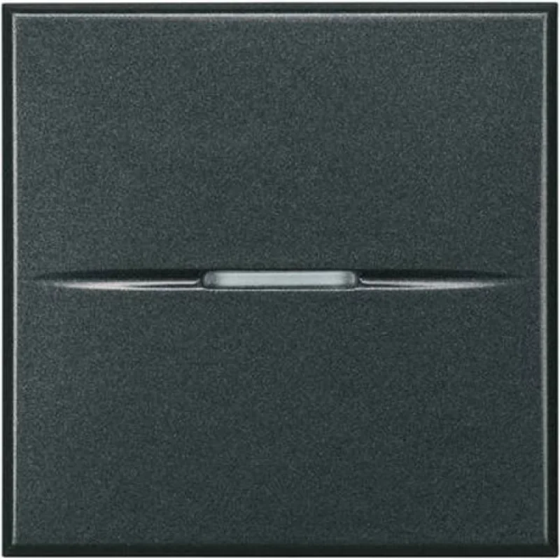 bticino One-way push button axial 2M Anthracite - bticino Axolute HS4005M2N