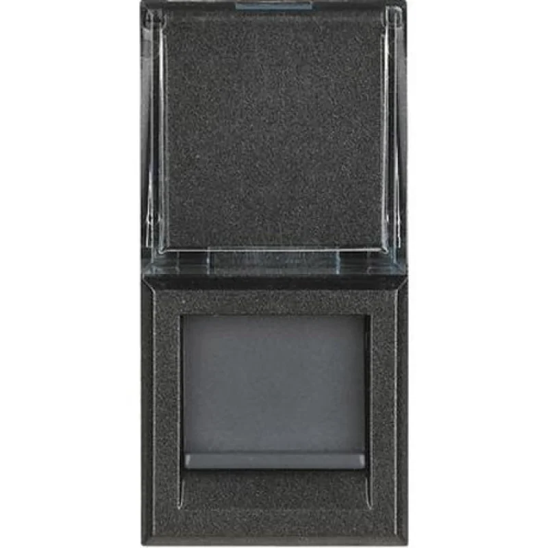 bticino Розетка 1xRJ45 Cat. 6 STP 1М Антрацит - bticino Axolute HS4279C6S