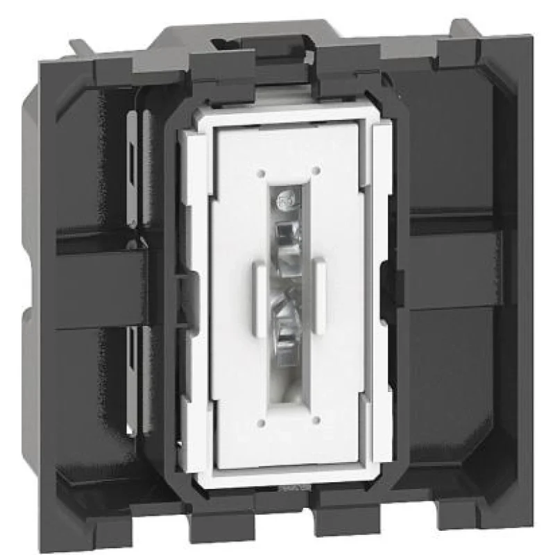 bticino One-way push button 2M 10A with automatic terminals - bticino Living Now K4005M2A