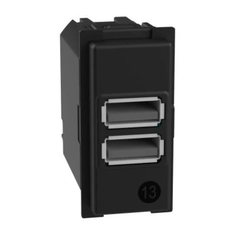 bticino Outlet 2x USB type A+A 15W 5V 1M - bticino Living Now K4191AA
