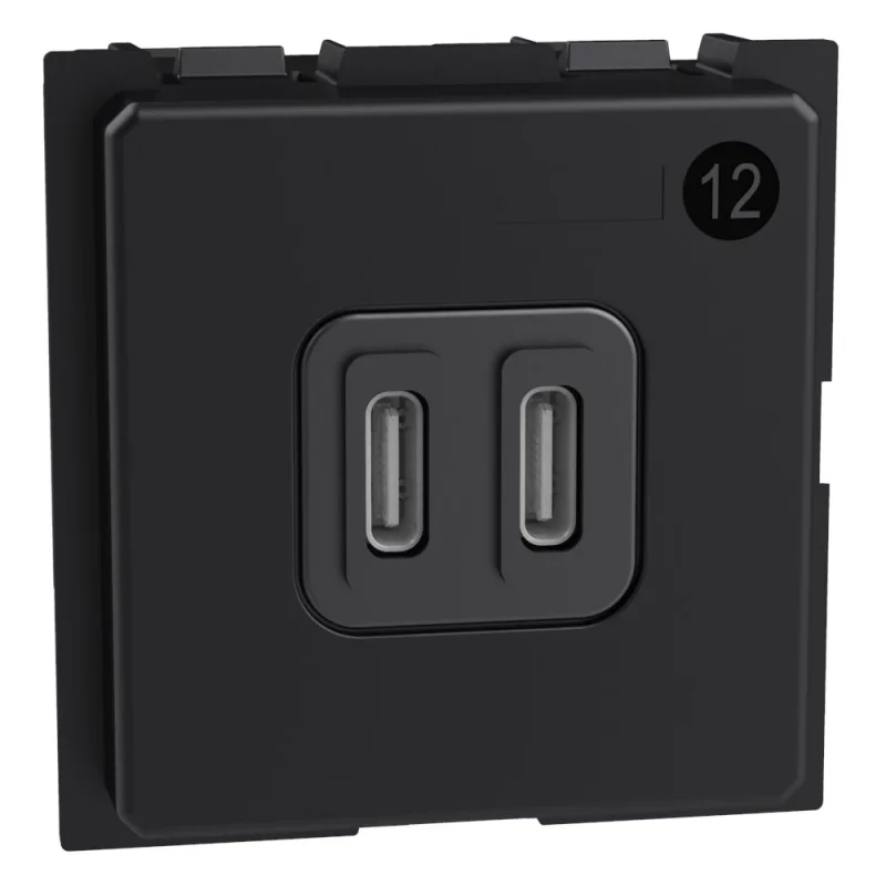 bticino Розетка 2x USB тип C+C 30W 3A 2M - bticino Living Now K4293CC