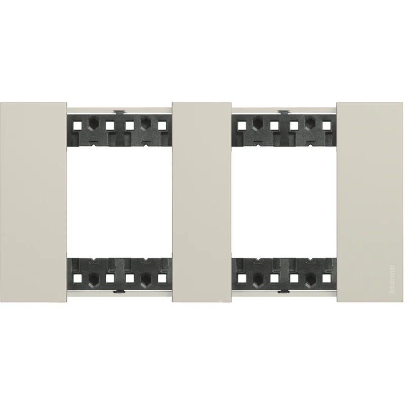 Frame 2x2M Cream German standard - bticino Living Now KA4802M2KM