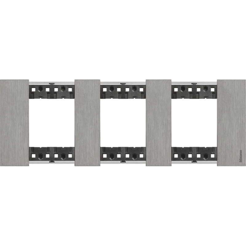 Рамка 2x2x2M Стомана немски стандарт - bticino Living Now KA4802M3ZG