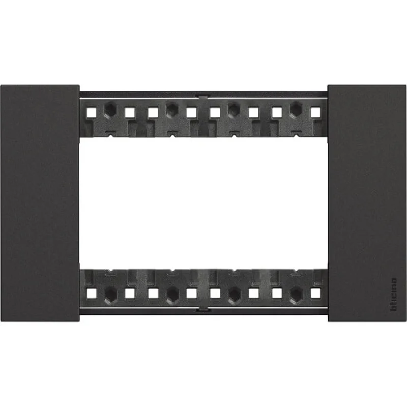 bticino Frame 4M Black Italian standard - bticino Living Now KA4804KG