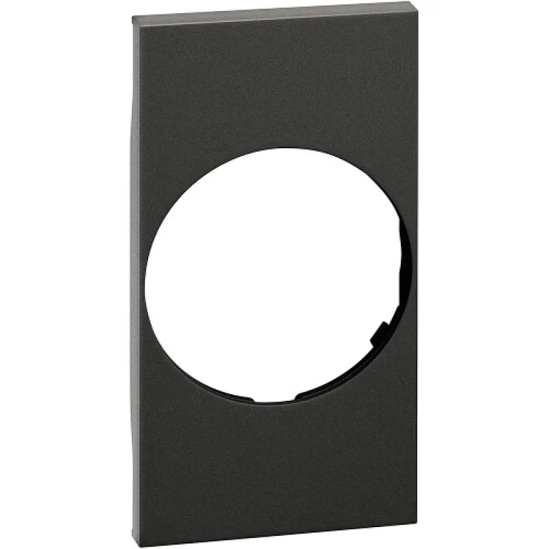 Face plate Schuko socket 2M Black - bticino Living Now KG04