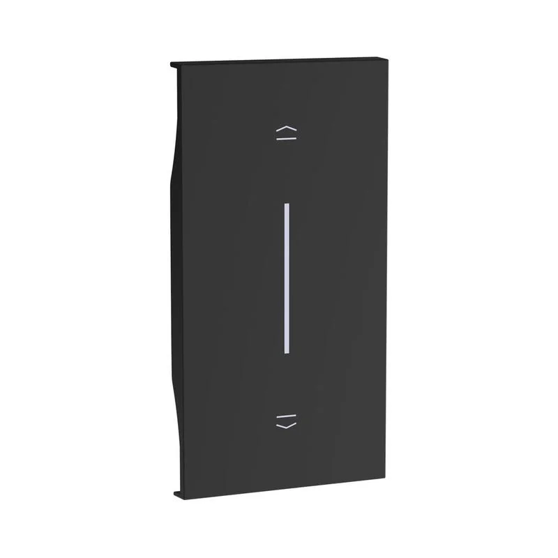 bticino Face plate for push button shutters K4037N 2M Black - bticino Living Now KG05M2
