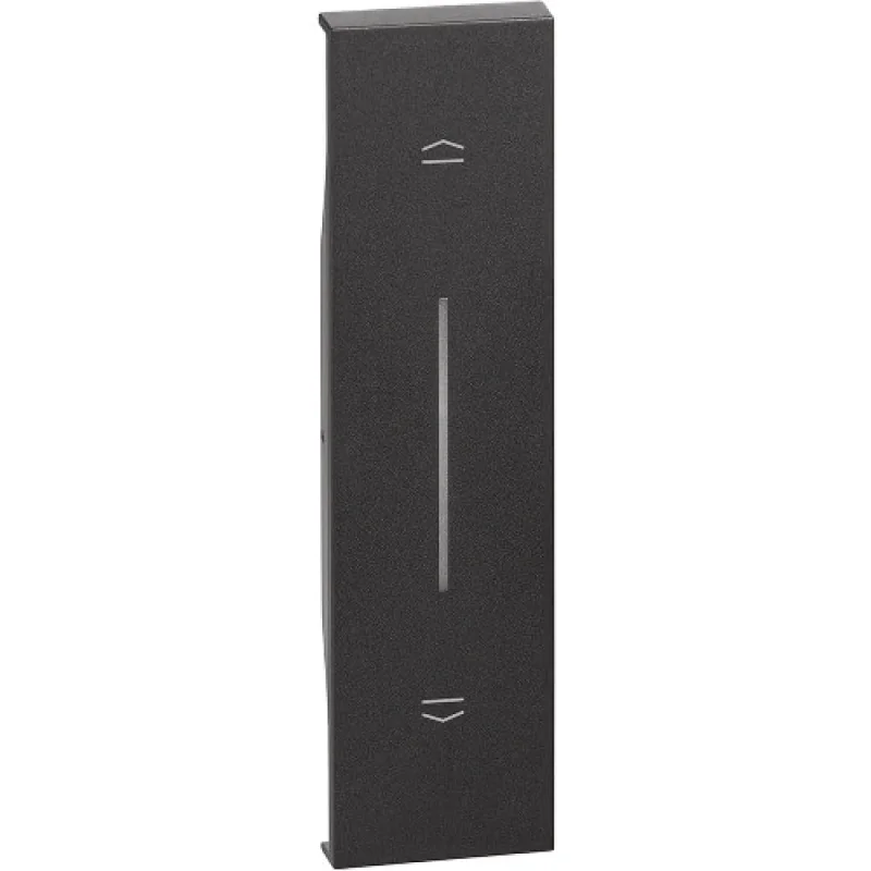 bticino Face plate 2 functions symbol UP/DOWN 1M Black - bticino Living Now KG05
