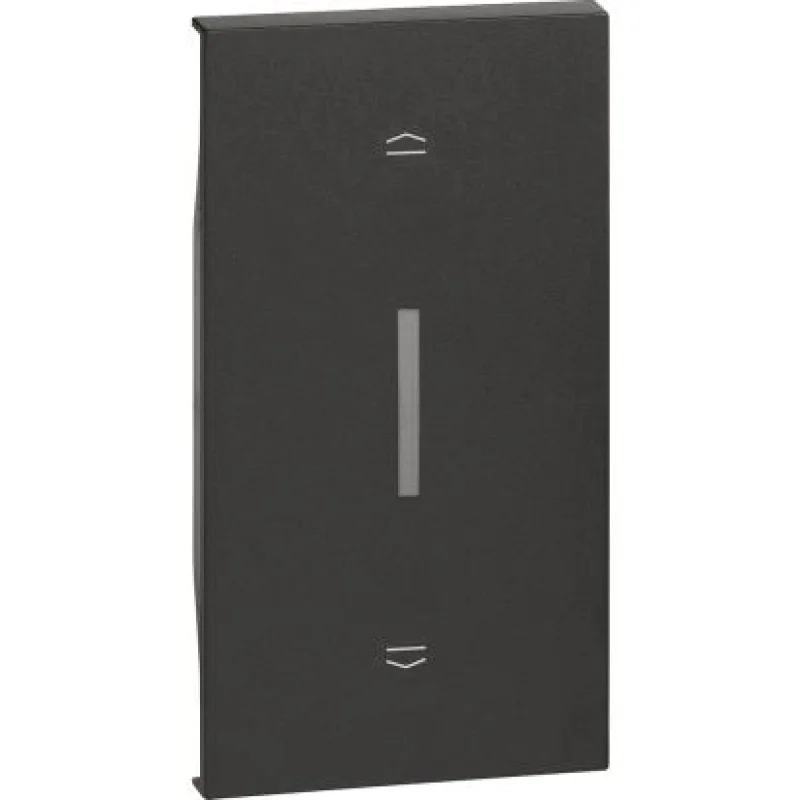 bticino Face plate for switch for control. of shutters 2M Black - bticino Living Now KG06M2