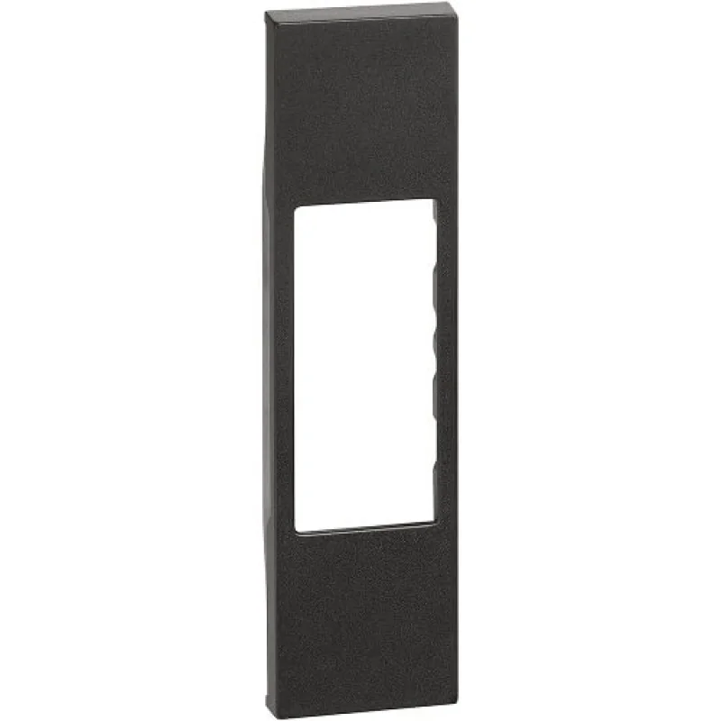 bticino Face plate for RJ45 and RJ11 1M Black - bticino Living Now KG07