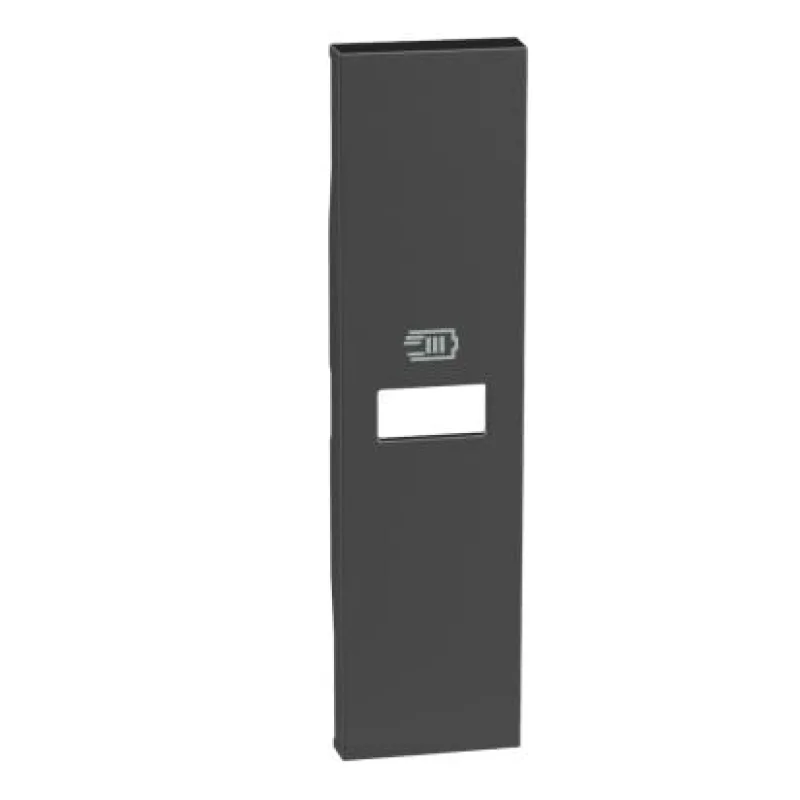 bticino Face plate for Outlet USB 1M for K4191A, K4192C Black - bticino Living Now KG11C