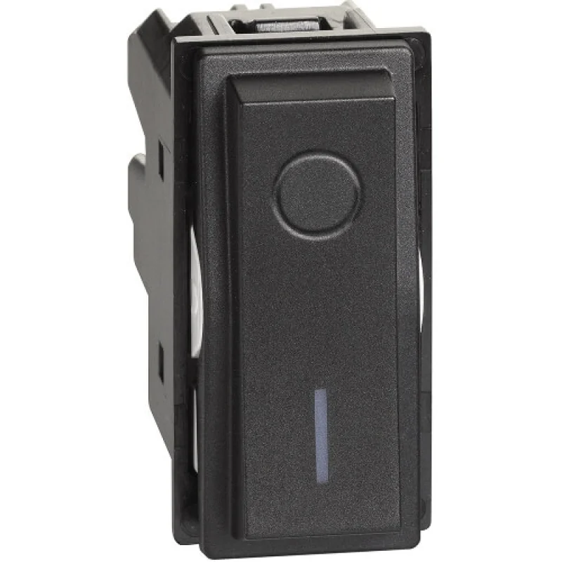 Switch for water heater 2P 16A Black 1M - bticino Living Now KG4002