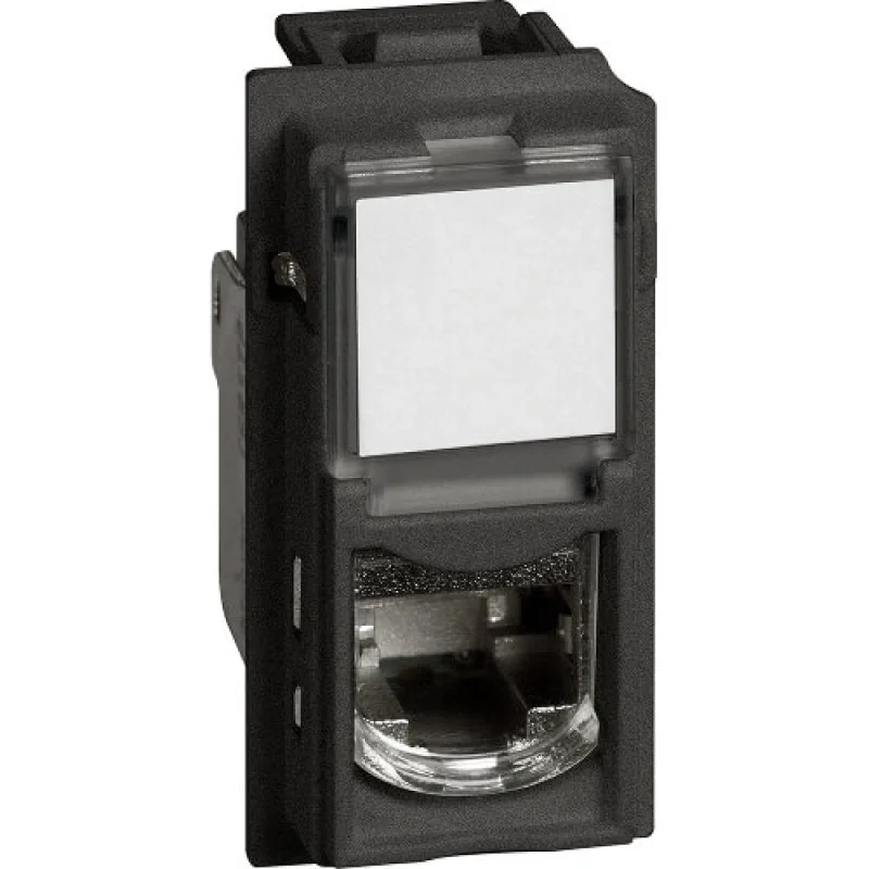 bticino Компютърна 1xRJ45 Cat. 6 UTP 1M Черен - bticino Living Now KG4279C6