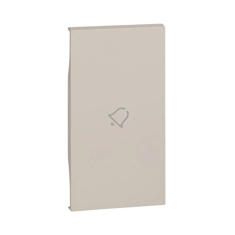 Face plate with symbol bell push 2M Cream - bticino Living Now KM01M2D