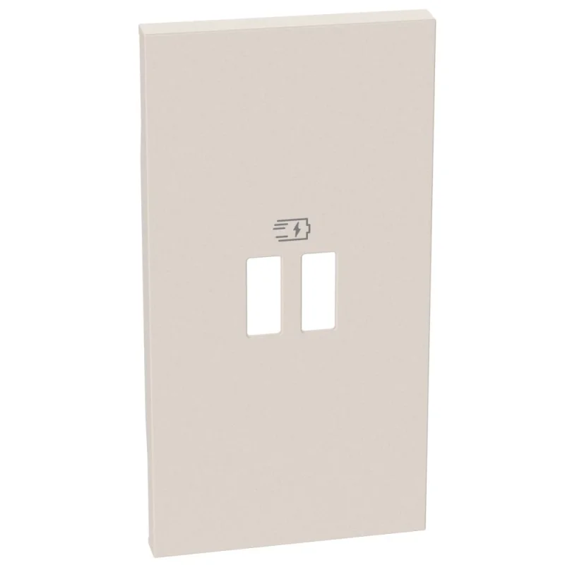 Face plate for Outlet USB 2M for K4293CC, K4294C Cream - bticino Living Now KM12PD