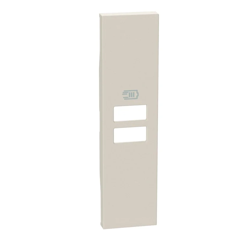bticino Face plate for Outlet 2x USB 1M for K4191AA, K4191AC, K4191CC Cream - bticino Living Now KM13C