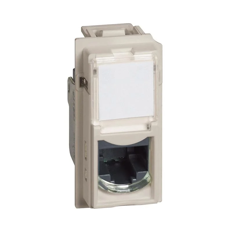 Компютърна розетка 1xRJ45 cat.6 FTP toolless IDC 1M Крем - bticino Living Now KM4279C6F