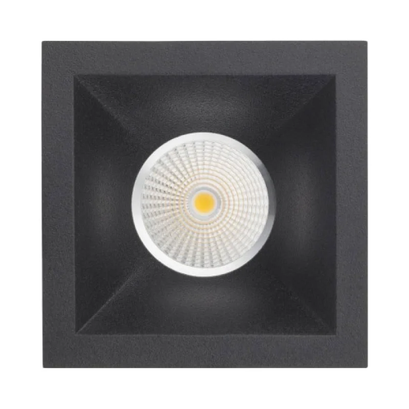 Xkone Square KN02BK – Arelux луна за вграждане в черен, 1X50W, IP20