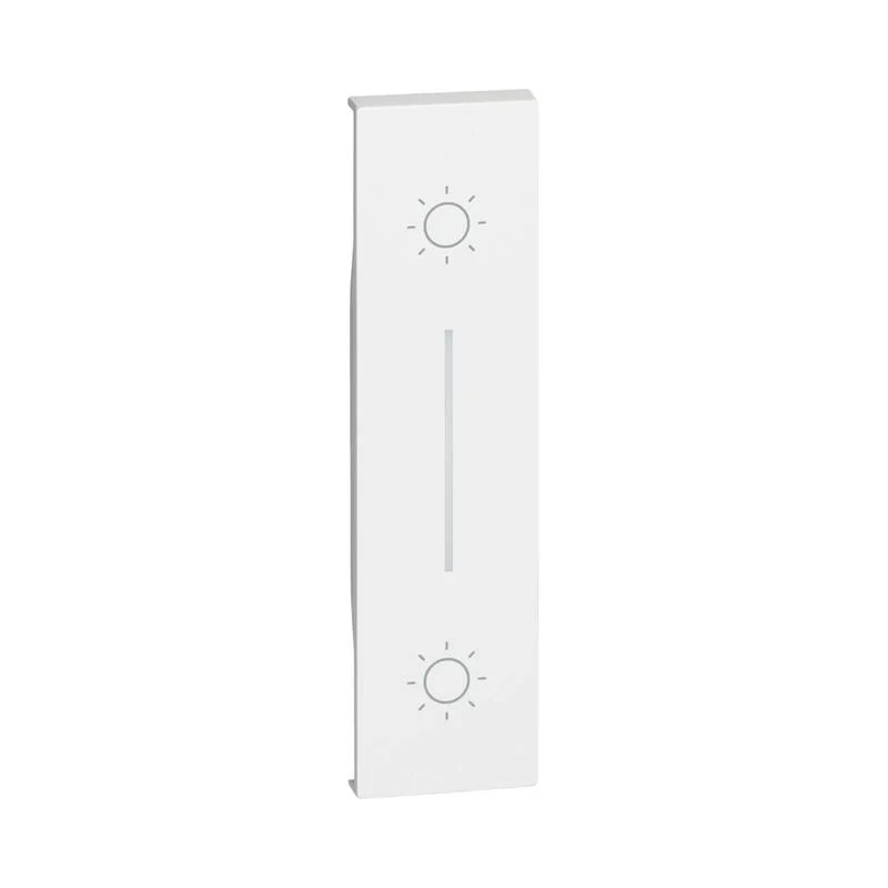 bticino Face plate for double push button with symbol 1M White - bticino Living Now KW05L