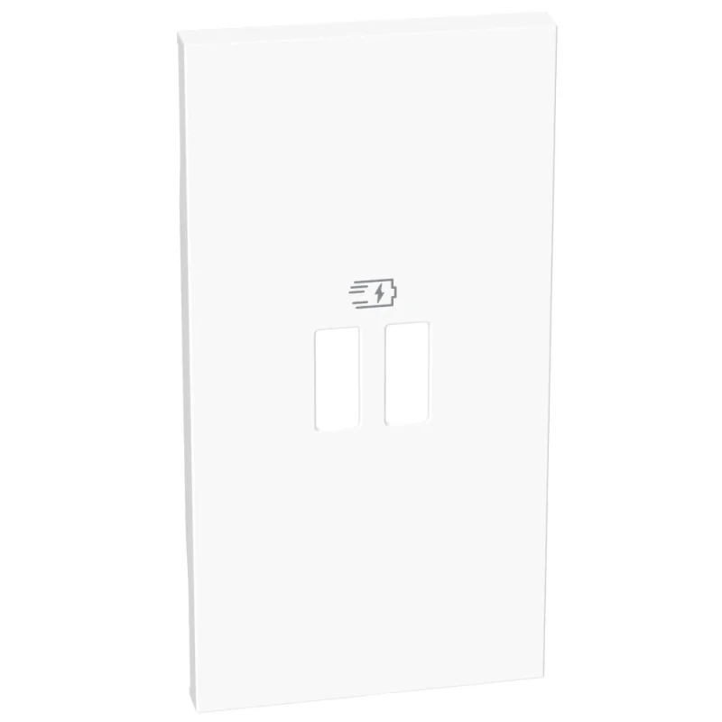 bticino Face plate for Outlet USB 2M for K4293CC, K4294C White - bticino Living Now KW12PD