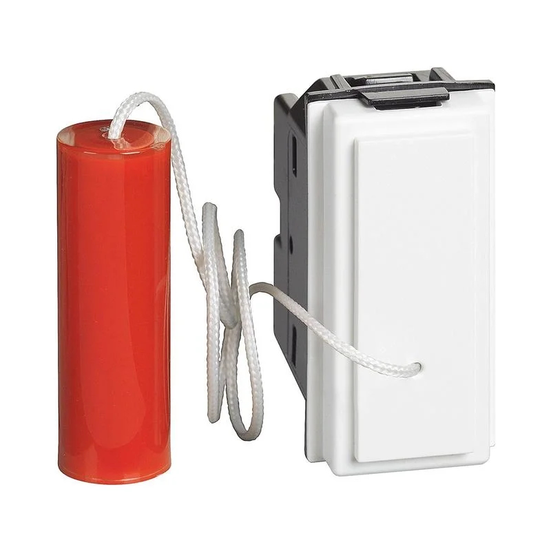 Push button with cord 10A NO+NC 1M White - bticino Living Now KW4033