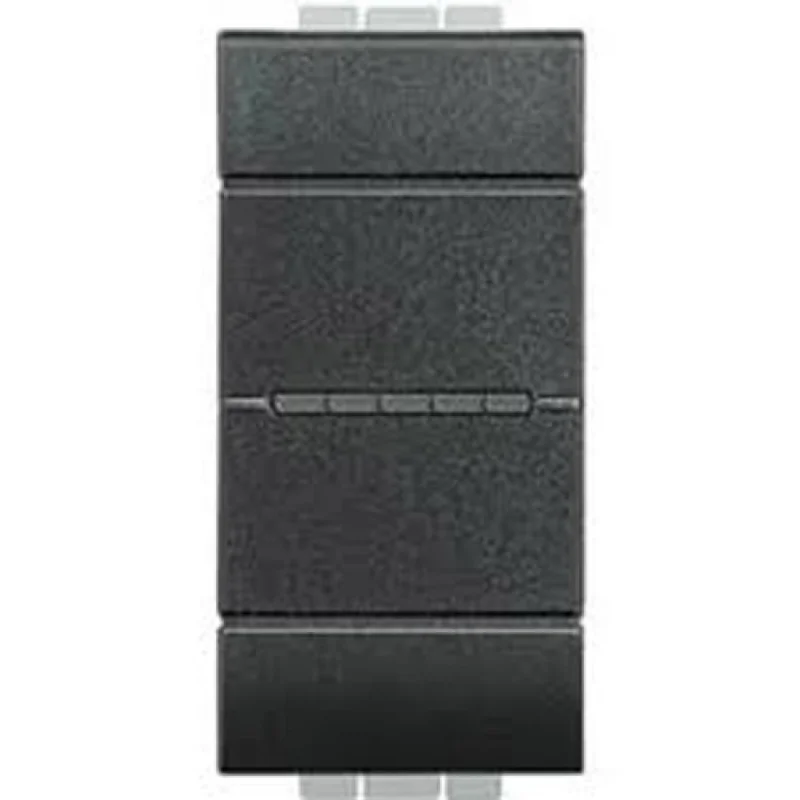 bticino Two-way switch axial 1M Anthracite - bticino Livinglight L4053AN