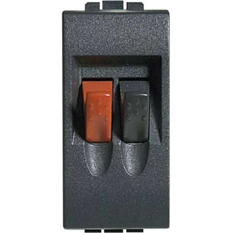 bticino Контакт с изводи за тонколони 1М Антрацит - bticino Livinglight L4294