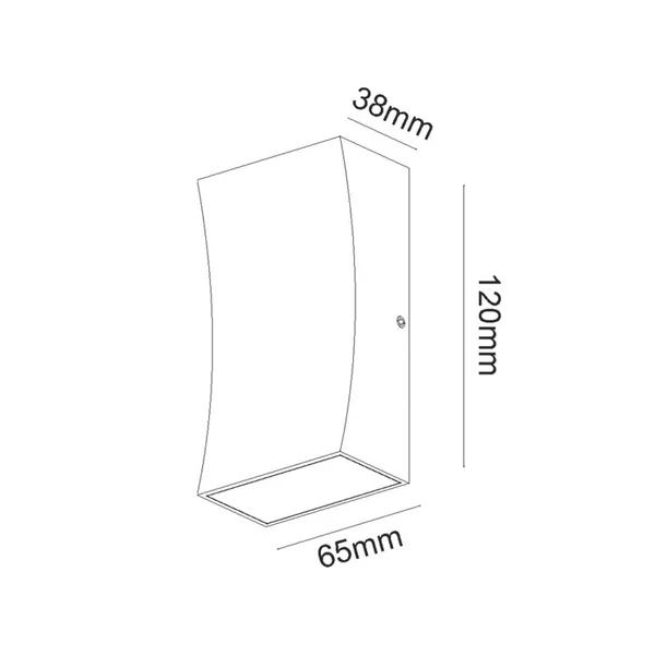 Fer LG1042G – ACA decorative outdoor luminaire, 6 W, 3000K, 230V AC, IP65, grey