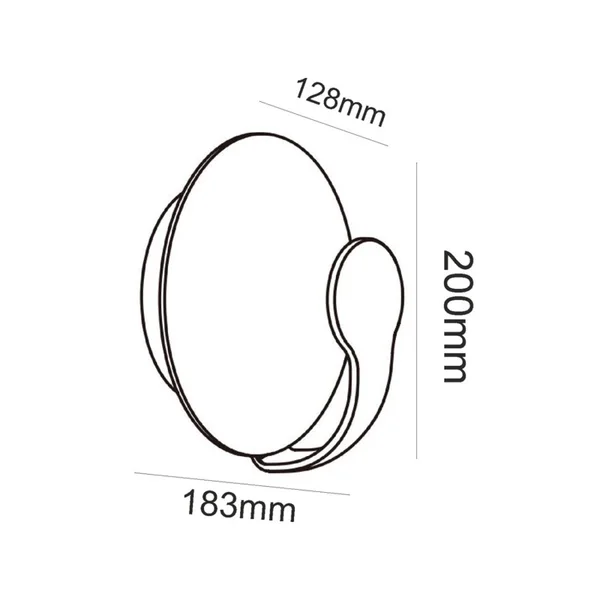 Selma LG1055W – ACA външен аплик, 12 W, 3000K, 230V AC, IP65, бял