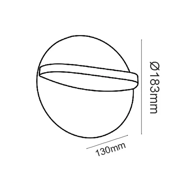Misa LG1057G – ACA decorative outdoor luminaire, 16 W, 3000K, 230V AC, IP65, grey